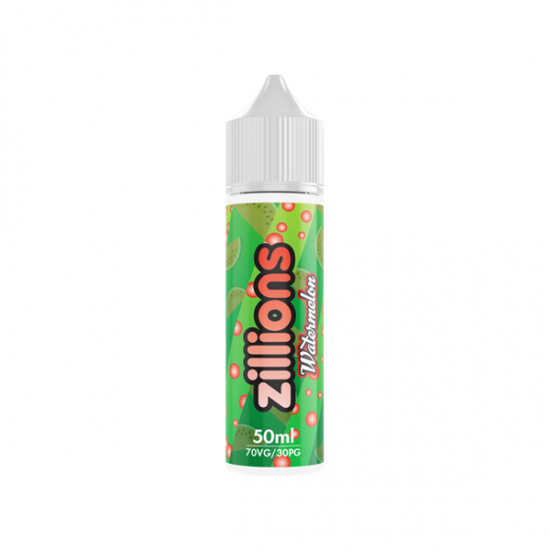 Zillions 50ml Shortfill 0mg (70VG/30PG) - Flavour: Watermelon & Quantity: x10