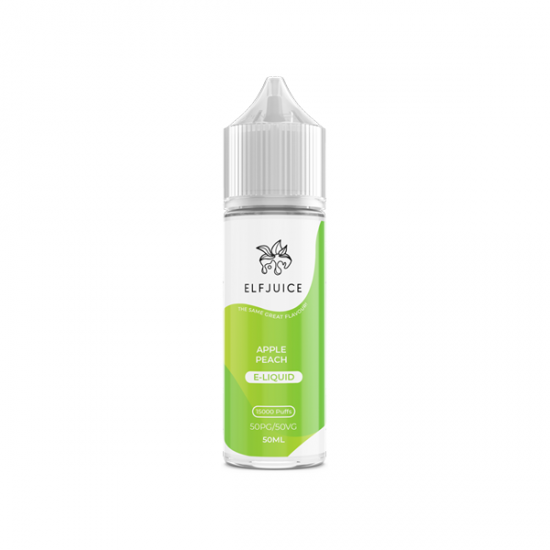 Elf Juice 50ml Shortfill 0mg (50VG/50PG) - Flavour: Apple Peach