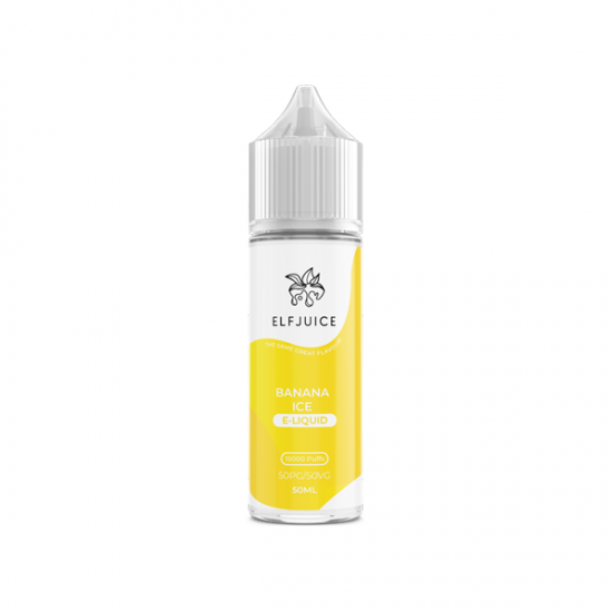 Elf Juice 50ml Shortfill 0mg (50VG/50PG) - Flavour: Banana Ice