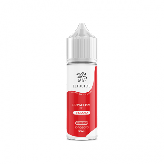 Elf Juice 50ml Shortfill 0mg (50VG/50PG) - Flavour: Strawberry Ice