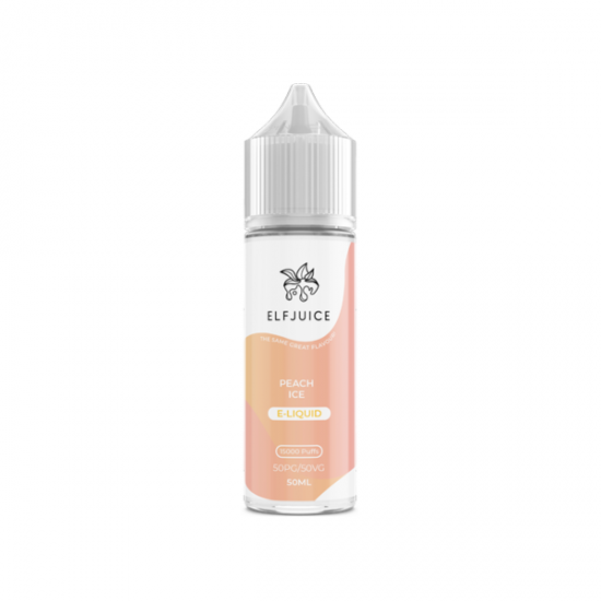 Elf Juice 50ml Shortfill 0mg (50VG/50PG) - Flavour: Peach Ice