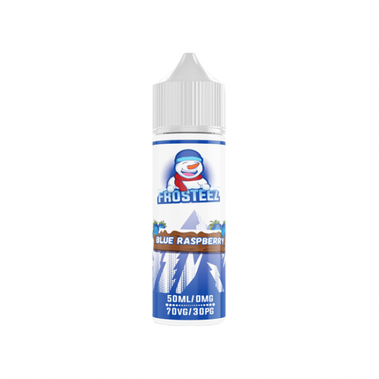 Frosteez 50ml Shortfill 0mg (70VG/30PG) - Flavour: Blue Raspberry & Quantity: x10