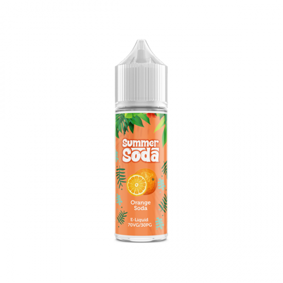 Summer Soda 50ml Shortfill 0mg (70VG/30PG) - Flavour: Orange Soda & Quantity: x10