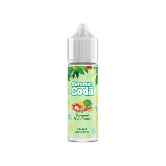 Summer Soda 50ml Shortfill 0mg (70VG/30PG) - Flavour: Summer Fruit Punch & Quantity: x10