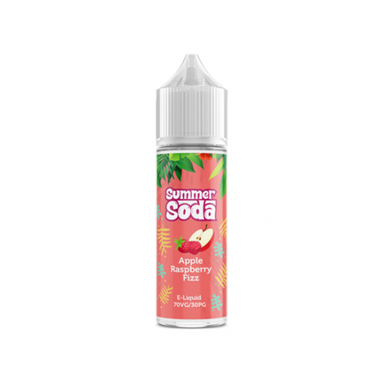 Summer Soda 50ml Shortfill 0mg (70VG/30PG) - Flavour: Apple Raspberry Fizz & Quantity: x1