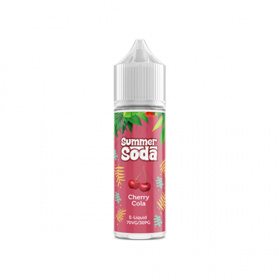 Summer Soda 50ml Shortfill 0mg (70VG/30PG) - Flavour: Cherry Cola & Quantity: x10