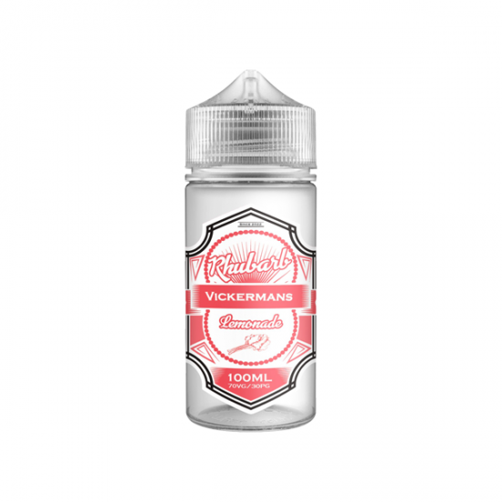 Vickermans Lemonade 100ml Shortfill 0mg (70VG/30PG) - Flavour: Rhubarb Lemonade