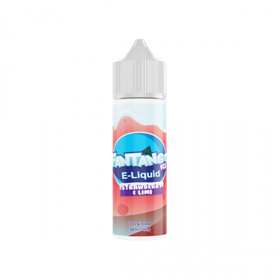 Fantango ICE 50ml Shortfill 0mg (70VG/30PG) - Flavour: Strawberry & Lime Ice & Quantity: x10