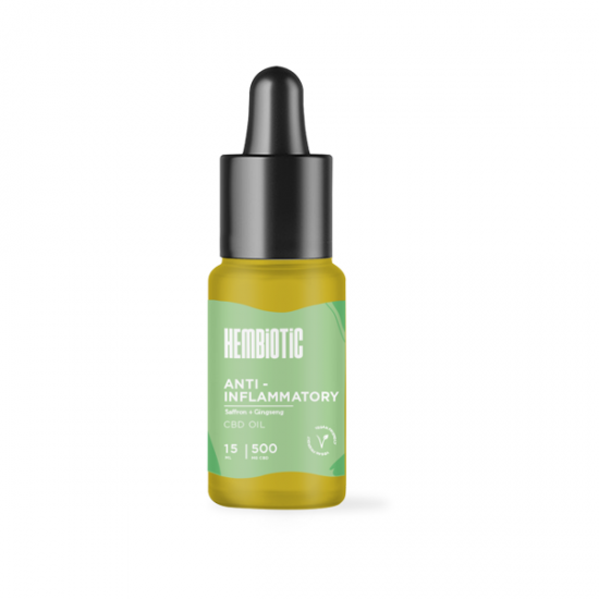 Hembiotic 500mg CBD Oil - 15ml - Flavour: Anti-Inflammatory