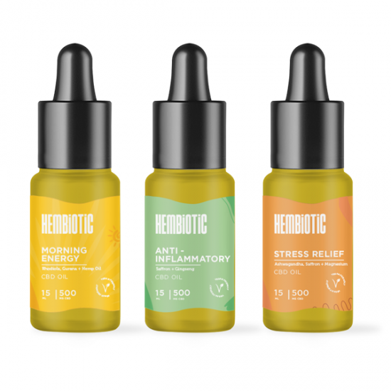 Hembiotic 500mg CBD Oil - 15ml - Flavour: Sleep Aid