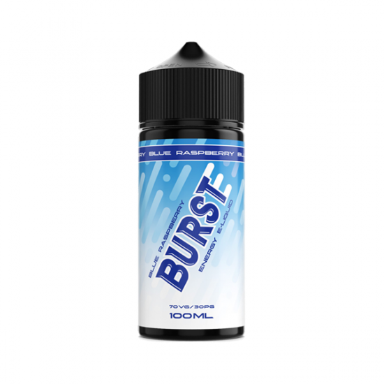 Burst Energy 100ml Shortfill 0mg (70VG/30PG) - Flavour: Blue Raspberry