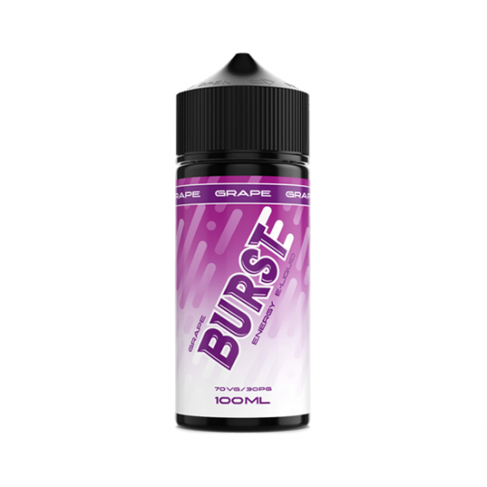 Burst Energy 100ml Shortfill 0mg (70VG/30PG) - Flavour: Grape