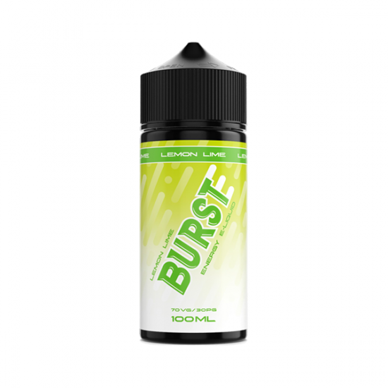 Burst Energy 100ml Shortfill 0mg (70VG/30PG) - Flavour: Lemon Lime