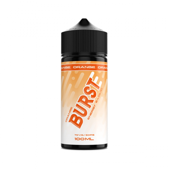 Burst Energy 100ml Shortfill 0mg (70VG/30PG) - Flavour: Orange