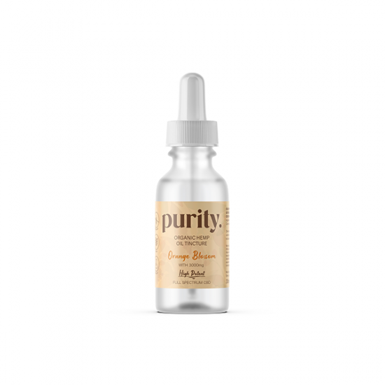 Purity 3000mg Full-Spectrum High Potency CBD Hemp Oil 30ml - Flavour: Orange Blossom