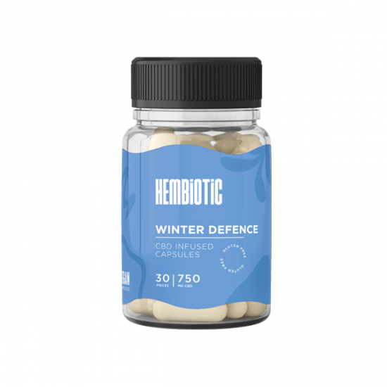 Hembiotic 750mg CBD Capsules - 30 Caps - Flavour: Winter Defence