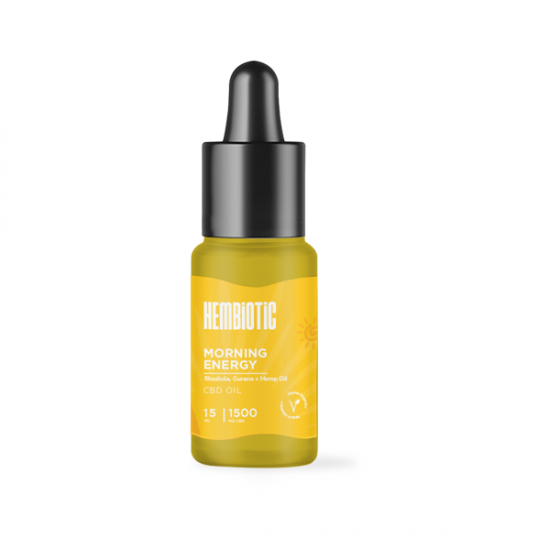 Hembiotic 1500mg CBD Oil - 15ml - Flavour: Morning Energy