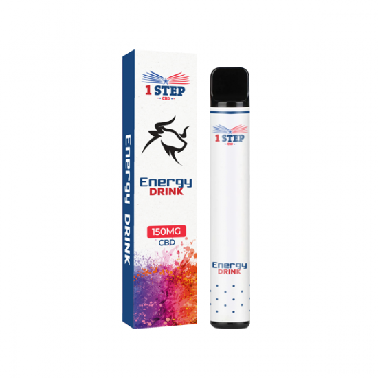 1 Step 150mg CBD Disposable Vape Device - Flavour: Energy Drink