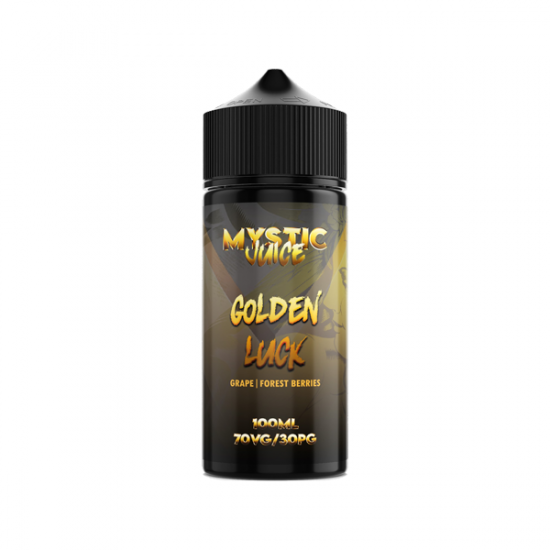 Mystic Juice 100ml Shortfill 0mg (70VG/30PG) - Flavour: Golden Luck