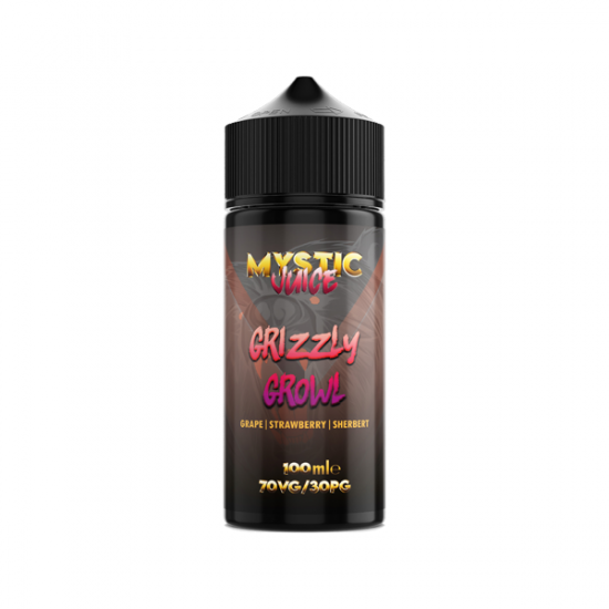 Mystic Juice 100ml Shortfill 0mg (70VG/30PG) - Flavour: Grizzly Growl