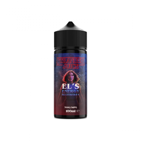 Stranger Juice 100ml Shortfill 0mg (70VG/30PG) - Flavour: Els Energy Blueberry