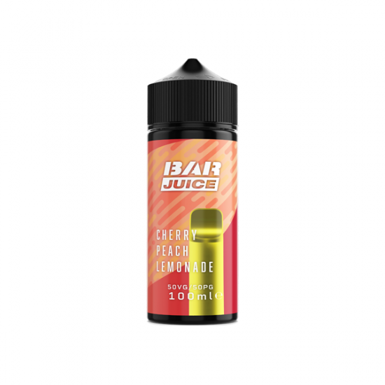 Bar Juice 100ml Shortfill 0mg (50VG/50PG) - Flavour: Cherry Peach Lemonade