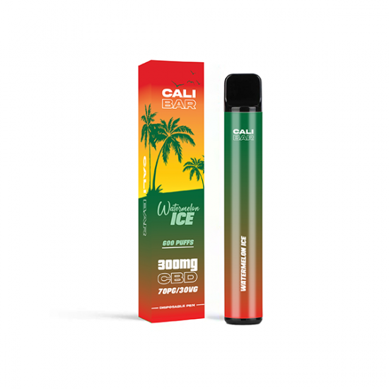 CALI BAR C600 300mg CBD Disposable Vape Device 600 Puffs - Flavour: Watermelon Ice