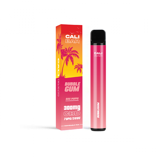 CALI BAR C600 300mg CBD Disposable Vape Device 600 Puffs - Flavour: Bubblegum