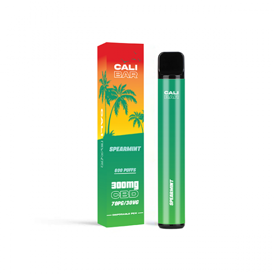 CALI BAR C600 300mg CBD Disposable Vape Device 600 Puffs - Flavour: Spearmint