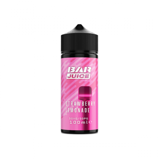 Bar Juice 100ml Shortfill 0mg (50VG/50PG) - Flavour: Strawberry Lemonade