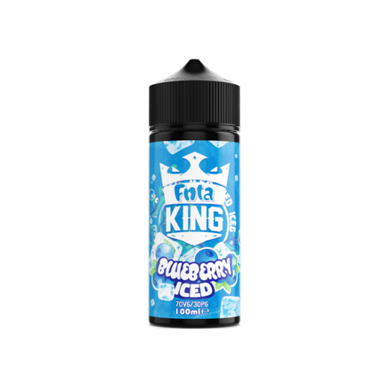 FNTA King Iced 100ml Shortfill 0mg (70VG/30PG) - Size: Blueberry