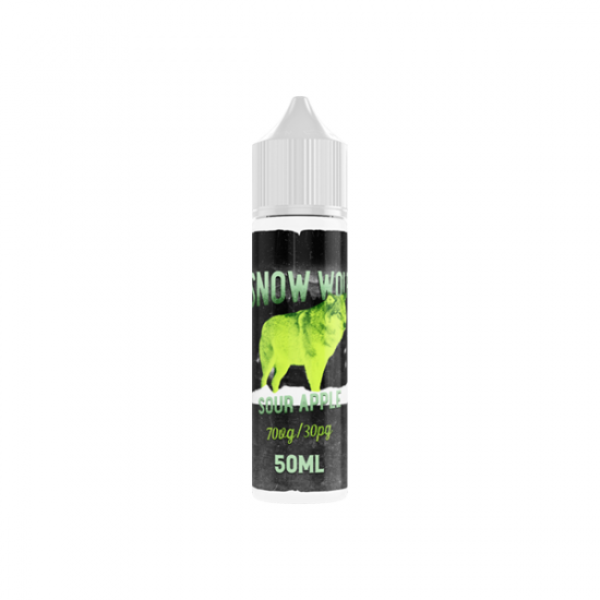 Snow Wolf 50ml Shortfill 0mg (70VG/30PG) - Flavour: Sour Apple