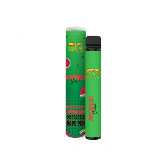 Why So CBD? 300mg CBD Broad Spectrum Disposable Vape - 2ml - Flavour: Watermelon Splash