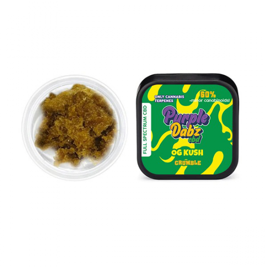 Purple Dank 60% Full Spectrum Crumble - 0.5g (BUY 1 GET 1 FREE) - Flavour: OG Kush