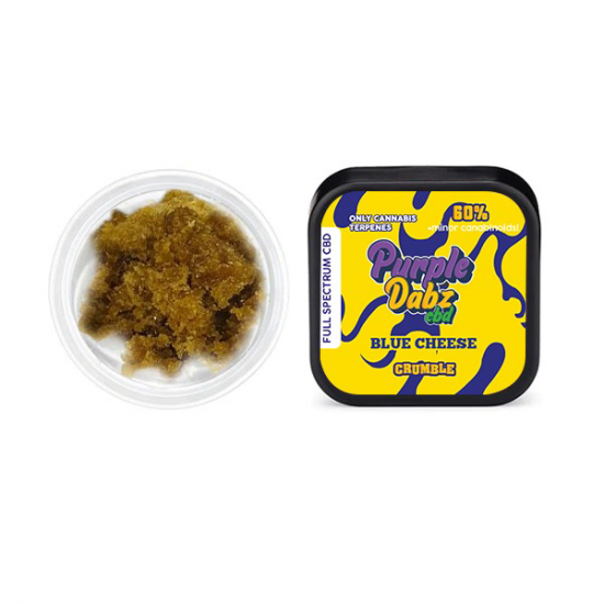 Purple Dank 60% Full Spectrum Crumble - 0.5g (BUY 1 GET 1 FREE) - Flavour: Blue Cheese