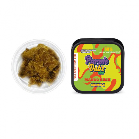 Purple Dank 60% Full Spectrum Crumble - 1.0g (BUY 1 GET 1 FREE) - Flavour: Mango Kush