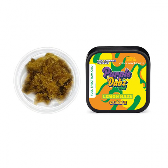 Purple Dank 60% Full Spectrum Crumble - 0.5g (BUY 1 GET 1 FREE) - Flavour: Lemon Haze