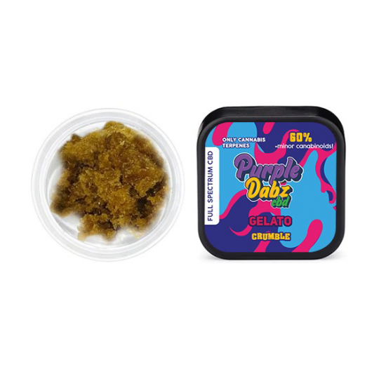 Purple Dank 60% Full Spectrum Crumble - 0.5g (BUY 1 GET 1 FREE) - Flavour: Gelato