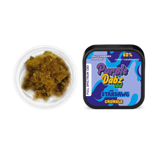 Purple Dank 60% Full Spectrum Crumble - 1.0g (BUY 1 GET 1 FREE) - Flavour: Stardawg