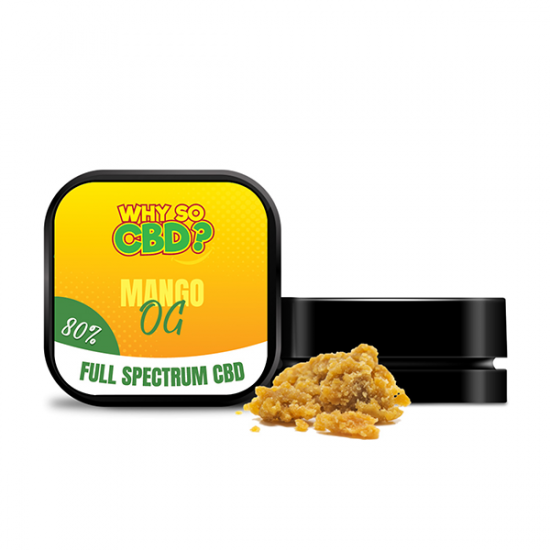 Why So CBD? 80% Full Spectrum CBD Crumble 1g - Flavour: Mango OG