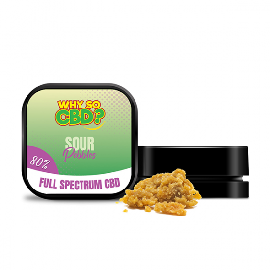 Why So CBD? 80% Full Spectrum CBD Crumble 1g - Flavour: Sour Pebbles