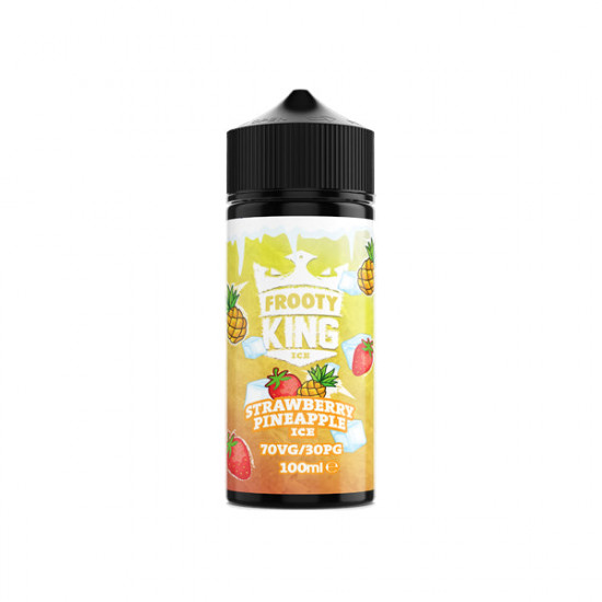 Frooty King Ice 100ml Shortfill 0mg (70VG/30PG) - Flavour: Strawberry Pineapple