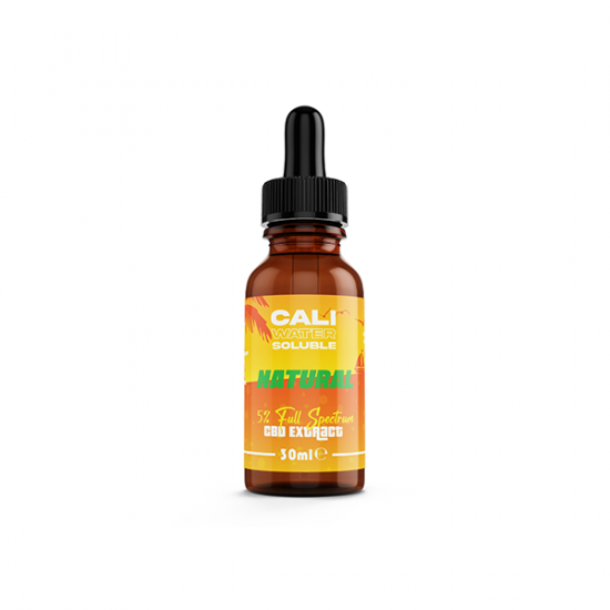 CALI 5% Water Soluble Full Spectrum CBD Extract - Original 30ml - Flavour: Natural