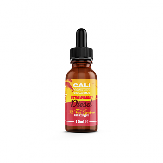 CALI 5% Water Soluble Full Spectrum CBD Extract - Original 30ml - Flavour: Strawberry diesel