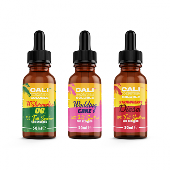 CALI 10% Water Soluble Full Spectrum CBD Extract - Original 30ml - Flavour: Wedding Cake