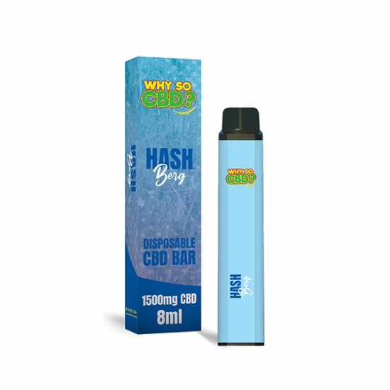 Why So CBD? 1500mg CBD Broad Spectrum Disposable Vape - 8ml - Flavour: Hash Berg