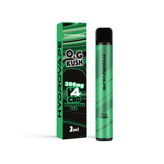 Hydrovape 300mg H4 CBD Disposable Vape Bar - 2ml - Flavour: O.G. Kush