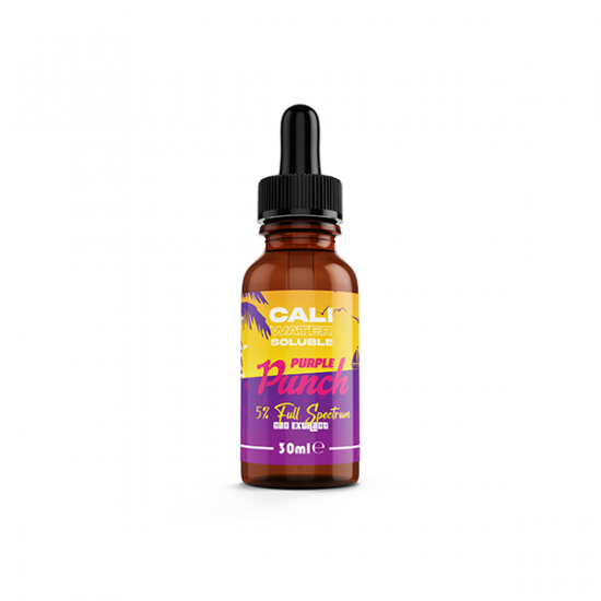 CALI 5% Water Soluble Full Spectrum CBD Extract - Original 30ml - Flavour: Purple Punch