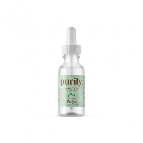 Purity 1200mg Full-Spectrum High Potency CBD Olive Oil 30ml - Flavour: Mint