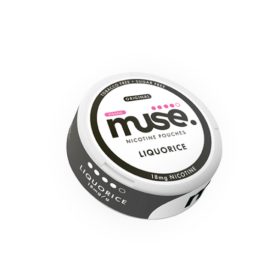 18mg Muse Nicotine Pouches - 20 Pouches - Flavour: Liquorice